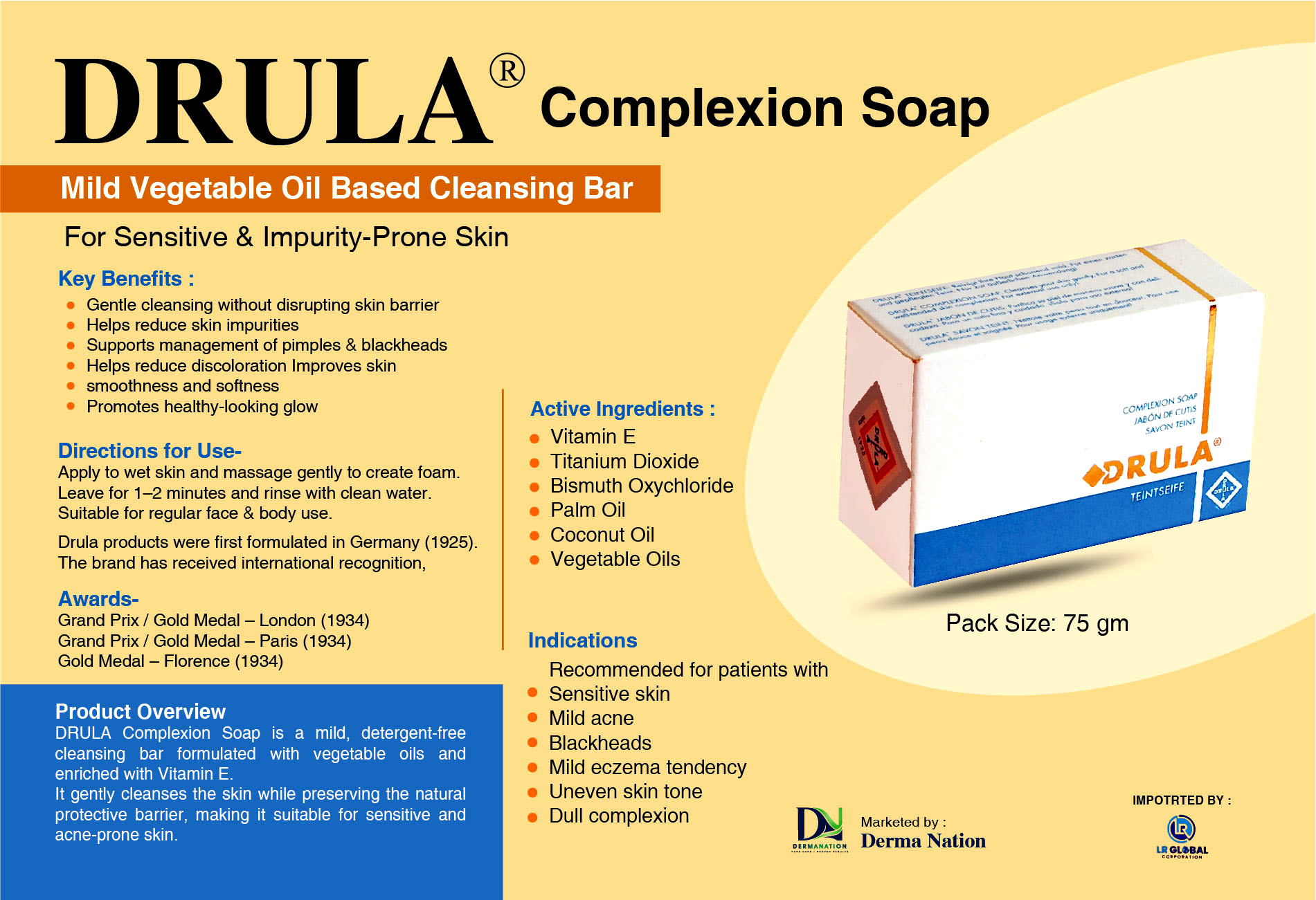 DRULA Complexion Soap for Sensitive Skin