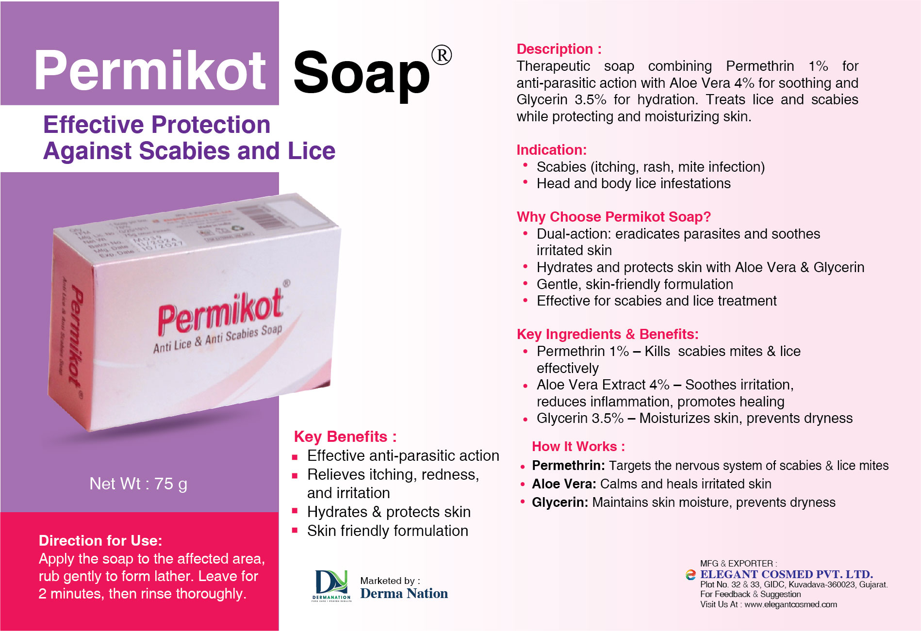 Permikot Soap with Permethrin
