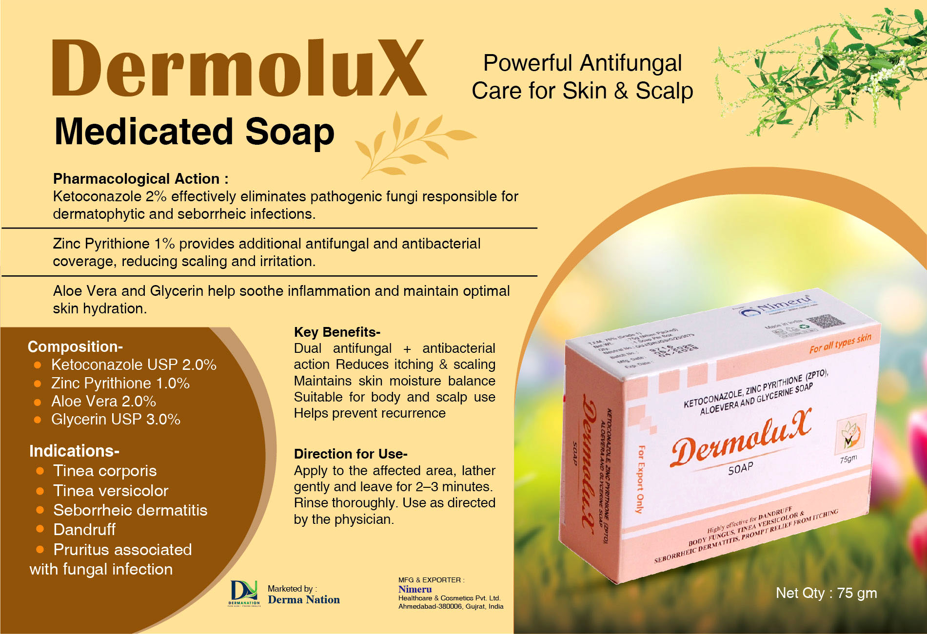 DermoluX Medicated Antifungal Soap