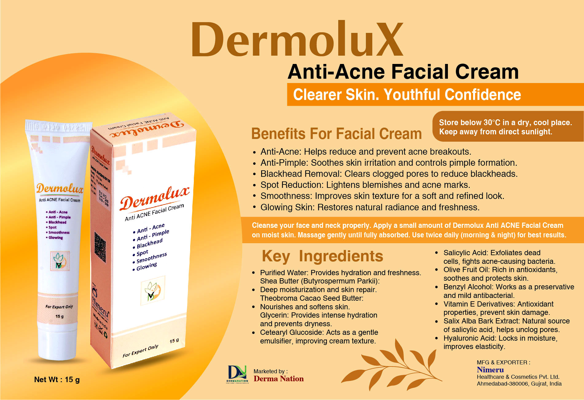 DermoluX Anti Acne Facial Cream
